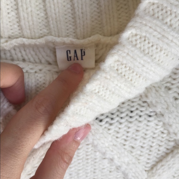 GAP chunky white / beige sweater - Picture 4 of 5